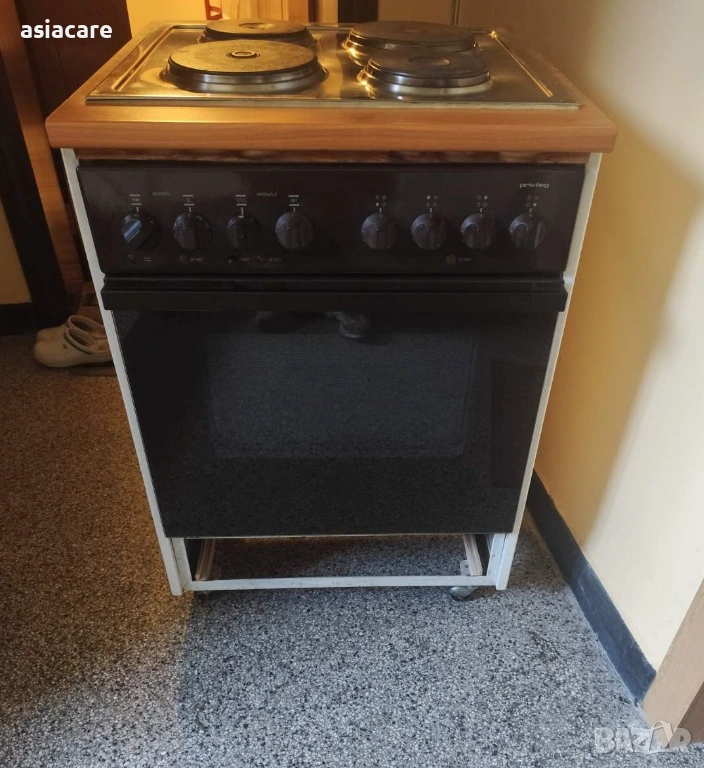 Немска електрическа печка за готвене Privileg с микровълнова, снимка 1