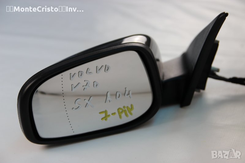 Ляво огледало Volvo V70 facelift (2004-2007г.) Волво V 70 / 7 пина / температурен датчик, снимка 1