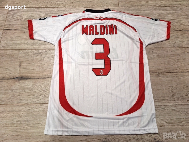 Футболна фланелка на Милан#Паоло Малдини#3#ретро модел!, снимка 1