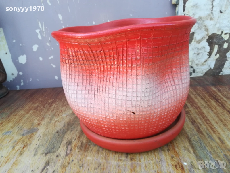 КЕРАМИЧНА САКСИЯ КАШПА 1910251235, снимка 1