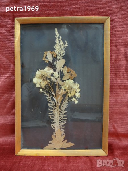 Декоративно пано от изсушени цветя, снимка 1