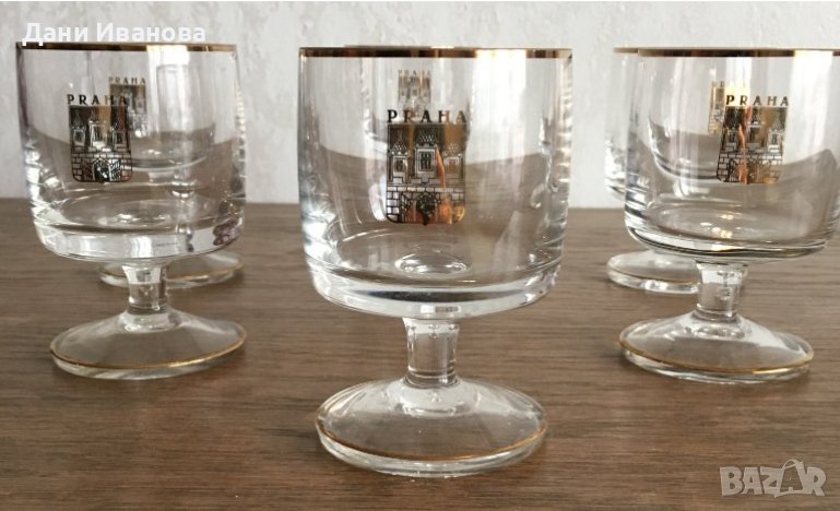 Комплект 6 бр. стъклени чаши PRAHA за аператив / коняк, снимка 1