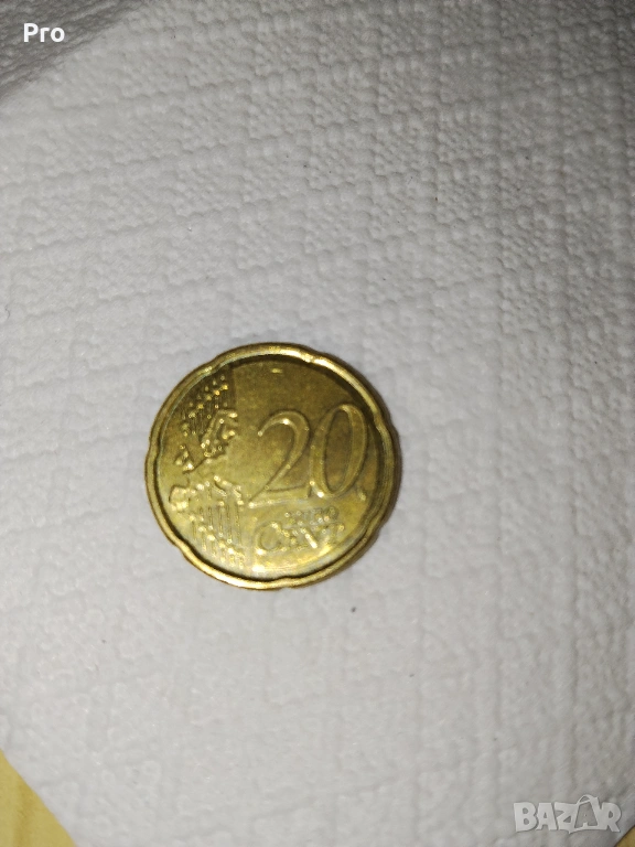 Монета 20 euro cent 2011г, снимка 1
