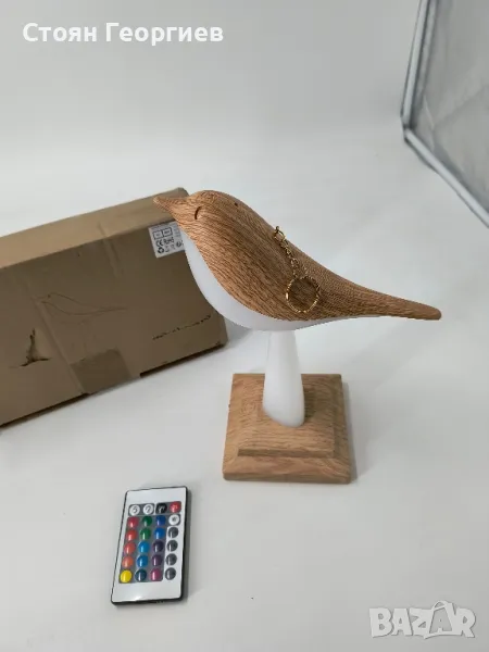 Преносима LED лампа със сензорно управление, дизайн на птица, USB зареждане, снимка 1