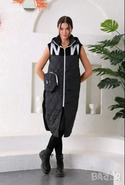 Черен шушляков елек с мек гръб, снимка 1