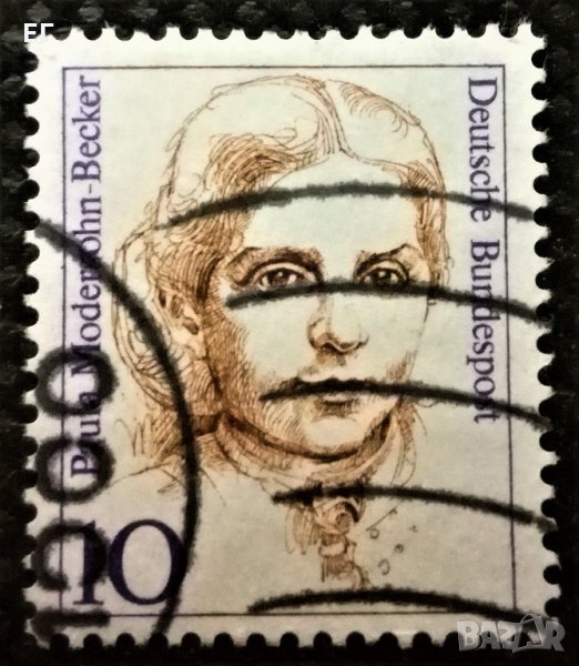 ГФР, 1988 г. - марка-серия, "Личности", "Художници", 1*1, снимка 1