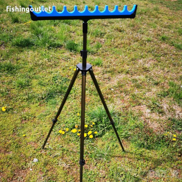 Голям трипод(стойка) за фидер риболов,аларма и др. До 130см височина !, снимка 1