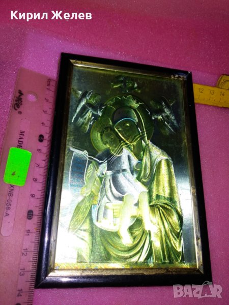 ПРАВОСЛАВНА ИКОНА ПРИНТ в РАМКА ПРЕСВЕТА БОГОРОДИЦА с ИИСУС и ХЕРУВИМИ 42830, снимка 1
