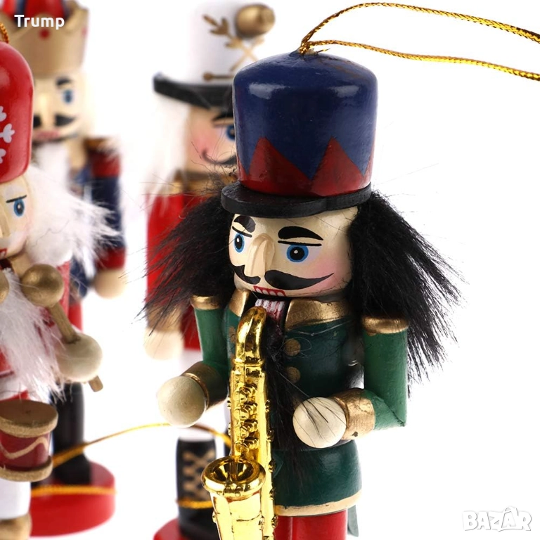 - 40 % Коледна декорация, дървена фигурка Лешникотрошачка, различни модели, снимка 1