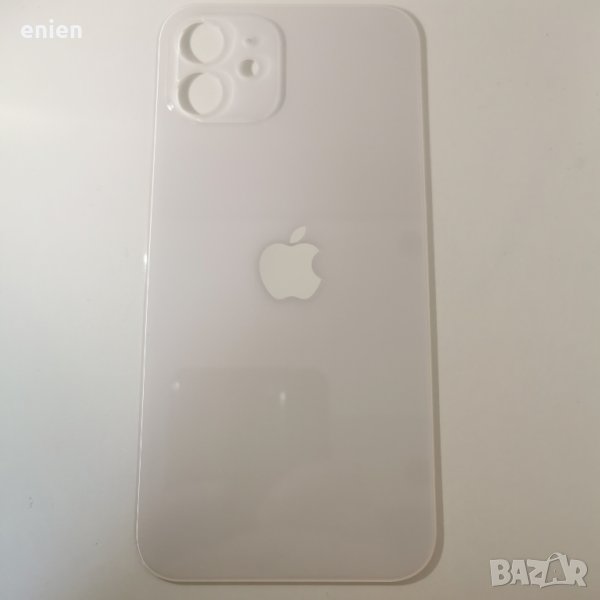 Заден капак, панел стъкло за iPhone 12 / Бял, снимка 1