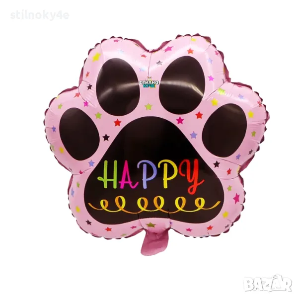 Парти балон за рожден ден на домашен любимец във формата на лапа Балони за рожден ден на куче/коте, снимка 1