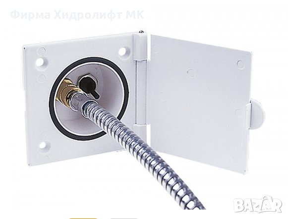 Кутия за външен душ за кемпер/каравана в комплект с маркуч Reich 9970940, снимка 1