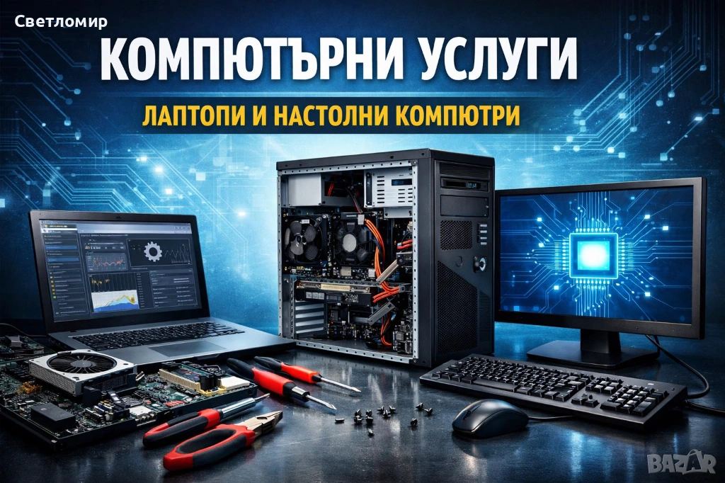 Компютърни услуги – лаптопи и настолни компютри, снимка 1