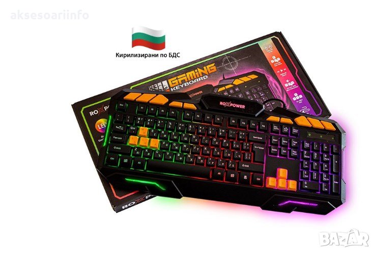 ГЕЙМИНГ КЛАВИТУРА ROXPOWER G-8100 GAMING LED, снимка 1