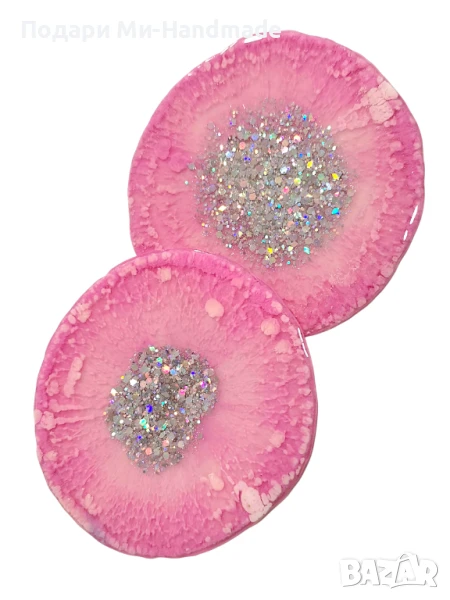 Комплект подложки за чаши от епоксидна смола , снимка 1