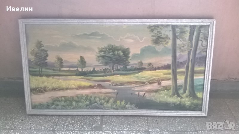 стара картина-пейзаж, снимка 1