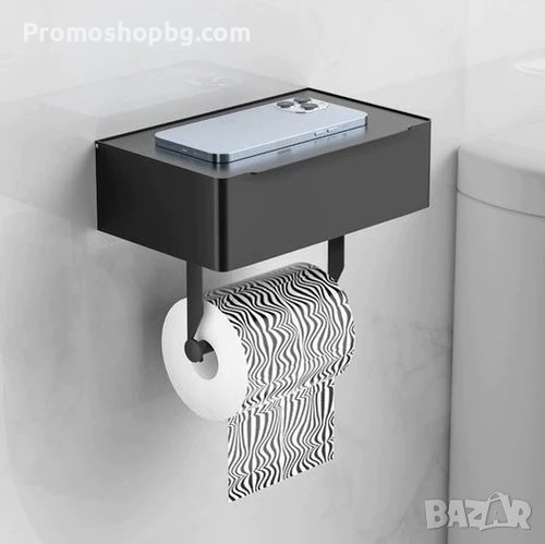 Поставка за тоалетна хартия Ruhhy с място за мокри кърпички и телефон, снимка 1