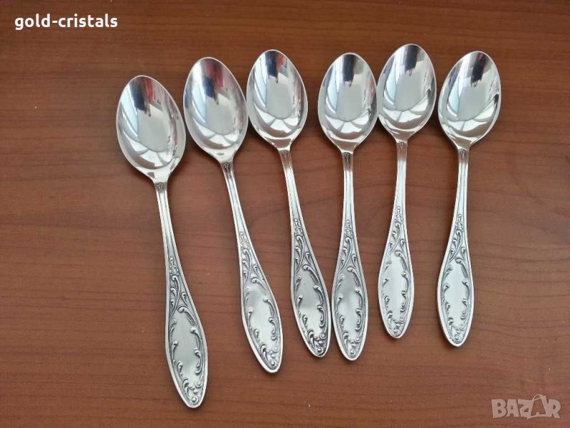 Руски посребрени лъжички мнц, снимка 1
