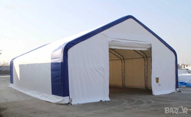 Хале Заслон Гараж склад хангар постройка палатка, снимка 1