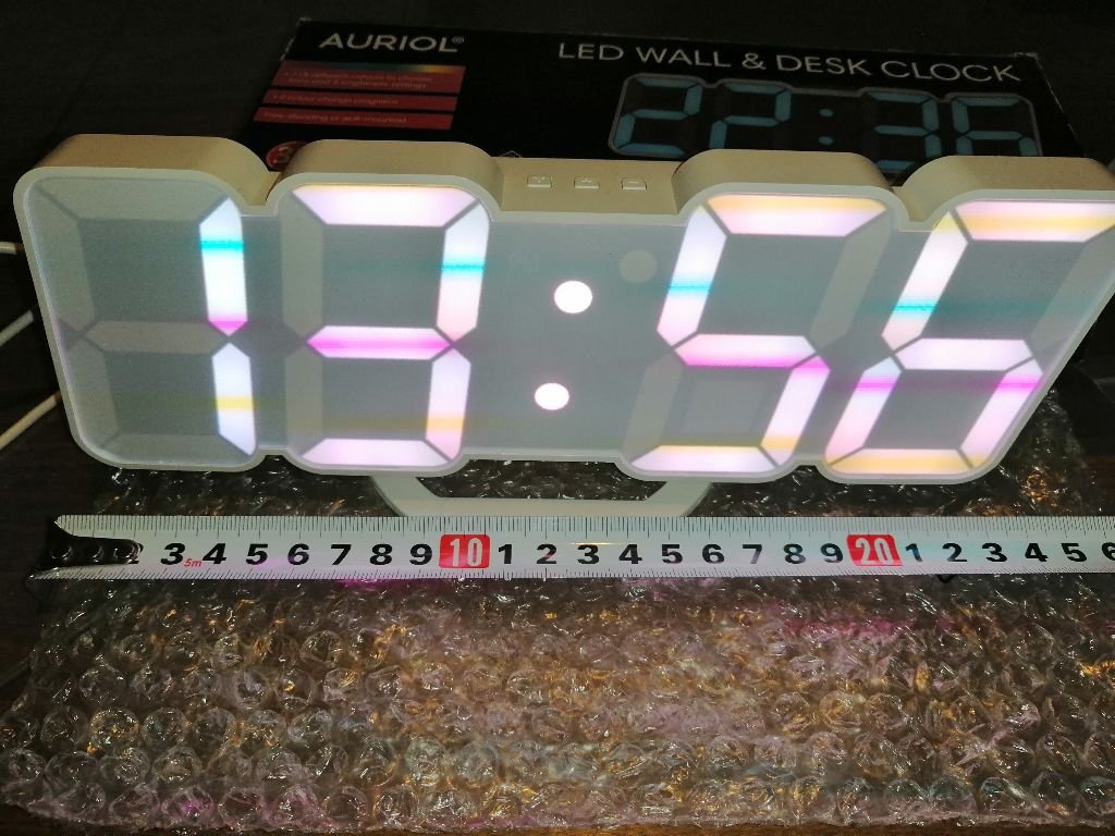 RGB LED часовник Auriol в Стенни часовници в гр. Плевен - ID40259772 —  Bazar.bg