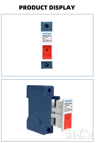 Taxnele държач на DC предпазител за защита от късо съединение за соларни системи, снимка 16 - Друга електроника - 52698010