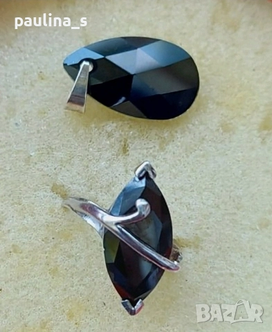 Два броя / Винтидж / сребърен комплект / проба 925 , снимка 6 - Бижутерийни комплекти - 29144219