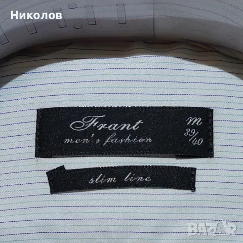 Мъжки ризи Frant 39/40 М - Slim line, снимка 7 - Тениски - 48179457