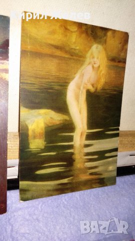 1917г. 2 ПОЩЕНСКИ КАРТИЧКИ ЕРОТИКА ЦВЕТНА ЛИТОГРАФИЯ с ПОЩЕНСКИ МАРКИ и ПЕЧАТ ЦАРСТВО БЪЛГАРИЯ 14443, снимка 17 - Филателия - 38563274