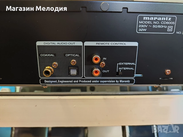 CD Player Marantz CD 6005 с оригинално дистанционно. В отлично техническо и визуално състояние., снимка 16 - Декове - 51723384