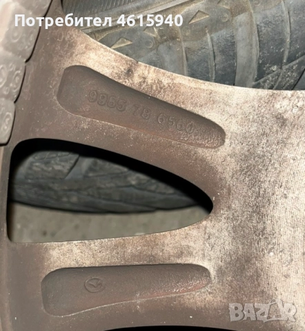 4х100мм MAZDA МАЗДА 4бр оригинални алуминиеви джанти 16" J6.5" ET50+4брвсесезонни гуми 195/55/16, снимка 7 - Гуми и джанти - 52655897