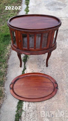 Бар шкаф с табла махагон, снимка 2 - Шкафове - 53986613