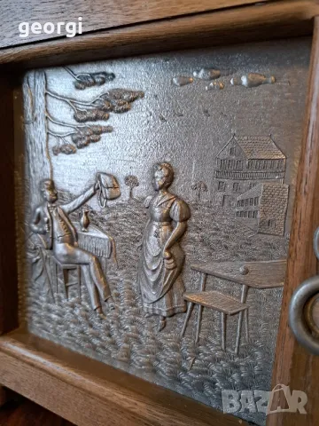 немска кутия за ключове с калаено пано   15/4, снимка 3 - Декорация за дома - 48974259