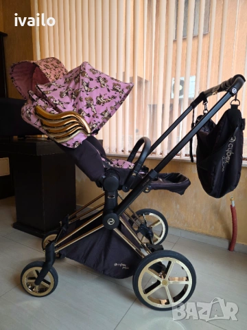 Cybex Priam Jeremy Scott Cherubs Pink Luxe, снимка 11 - Детски колички - 53922628