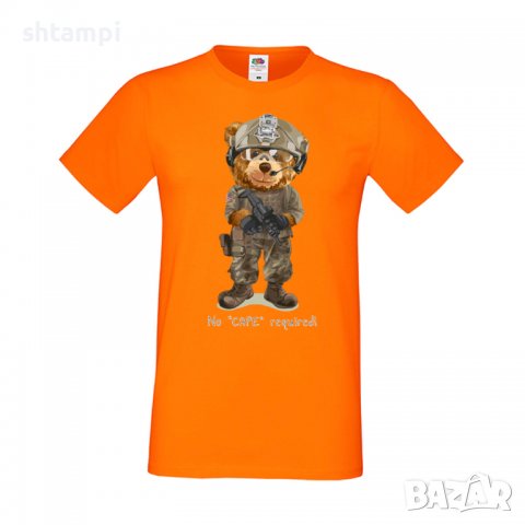 Мъжка тениска  bear No CAPE required,Мече,Меченце,Животно, Играчка,Изненада,Подарък,Повод,, снимка 12 - Тениски - 37293740