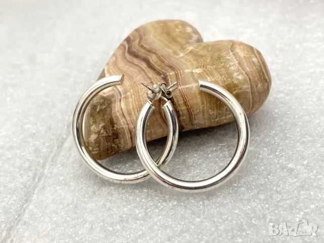 Сребърни Обеци (проба 925)-6,38 грама
