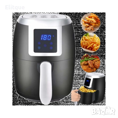 Еър фрайър Lexical Airfryer LAF-3003 , 2L, 1200W, черен, снимка 4 - Други - 52869468