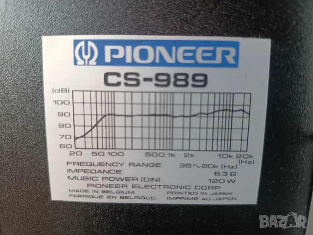  Тонколони Pioneer CS 989, снимка 5 - Тонколони - 56300515