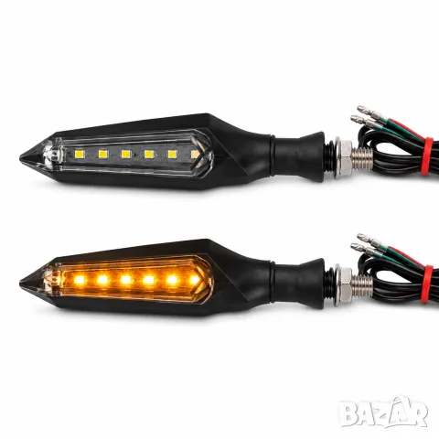 Универсални 12V LED мигачи за мотор и скутер 2 броя