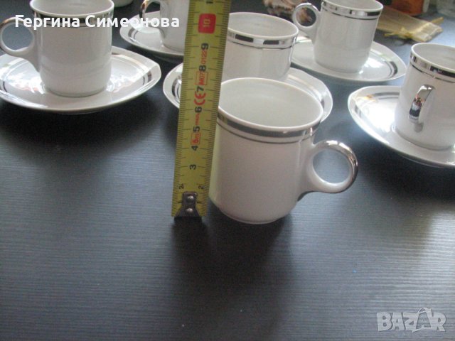 Костен порцелан за късо кафе, снимка 4 - Чаши - 42047819