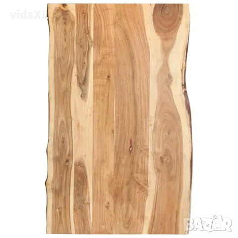 vidaXL Плот за маса, акациево дърво масив, 100x(50-60)x3,8 cм（SKU: 286332）