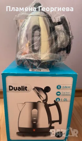 Електрическа Автентична Кана За Топла Вода Dualit 1L, снимка 6 - Кани - 48238184