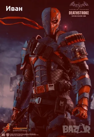 ХОТ ТОЙС СМЪРТОНОСЕН УДАР - Hot Toys Hot Toys VGM30 - DC - Batman : Arkham Origins - Deathstroke, снимка 2 - Колекции - 55964256