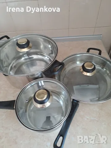 Комплект тенджери, снимка 6 - Прибори за хранене, готвене и сервиране - 49687810