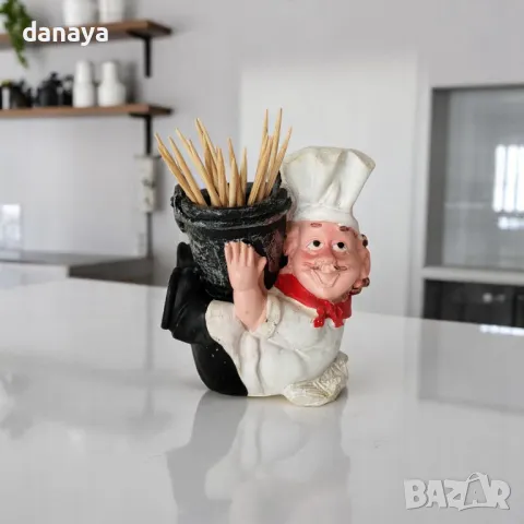 5911 Поставка за клечки за зъби Готвач, 8x7cm