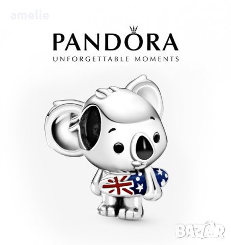 Черен Петък! Талисман Пандора Pandora Surfing Koala Charm. Колекция Amélie