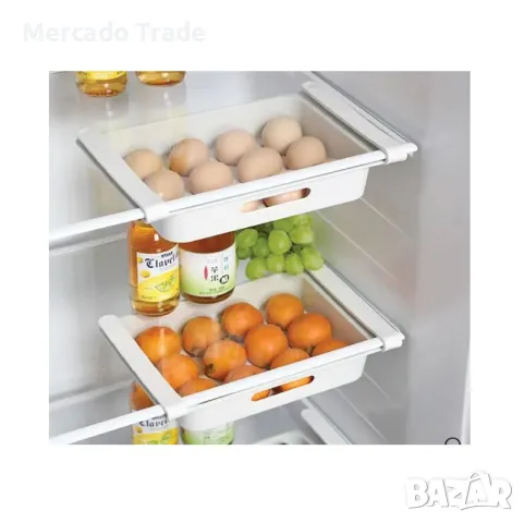 Органайзер за хладилник Mercado Trade, За съхранение, Бял