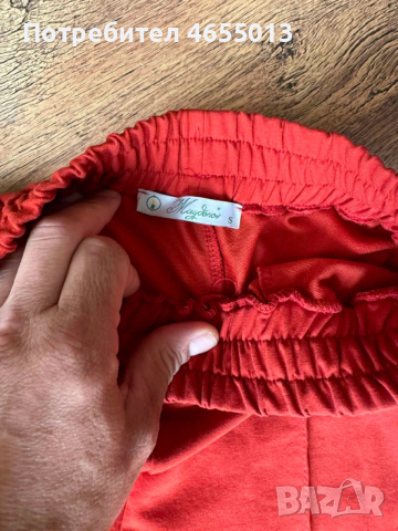 ПОДАРЯВАМ Дамски спортно елегантен панталон керемиден цвят Майдонос Maydonos, снимка 2 - Панталони - 52478995