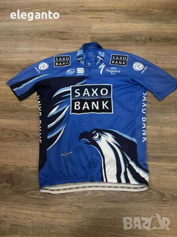 Мъжко Вело MTB джърси Sportful Specialized Saxo Bank цял цип , L размер , снимка 2 - Спортни дрехи, екипи - 50850480