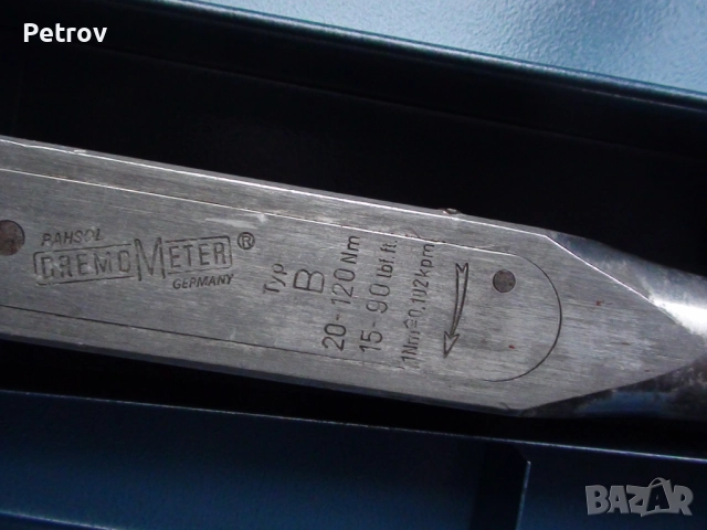 GEDORE - RAHSOL - DREMOMETER - Typ B - MADE IN GERMANY - 1/2" PROFI Динамометричен Ключ 20 - 120 Nm , снимка 4 - Гедорета - 52396291