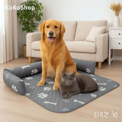 Легло за кучета-80х75 см./непромокаема постелка за домашни любимци, снимка 2 - За кучета - 53190781